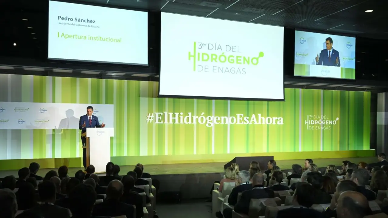 Pedro S&aacute;nchez en el D&iacute;a del Hidr&oacute;geno de Enag&aacute;s