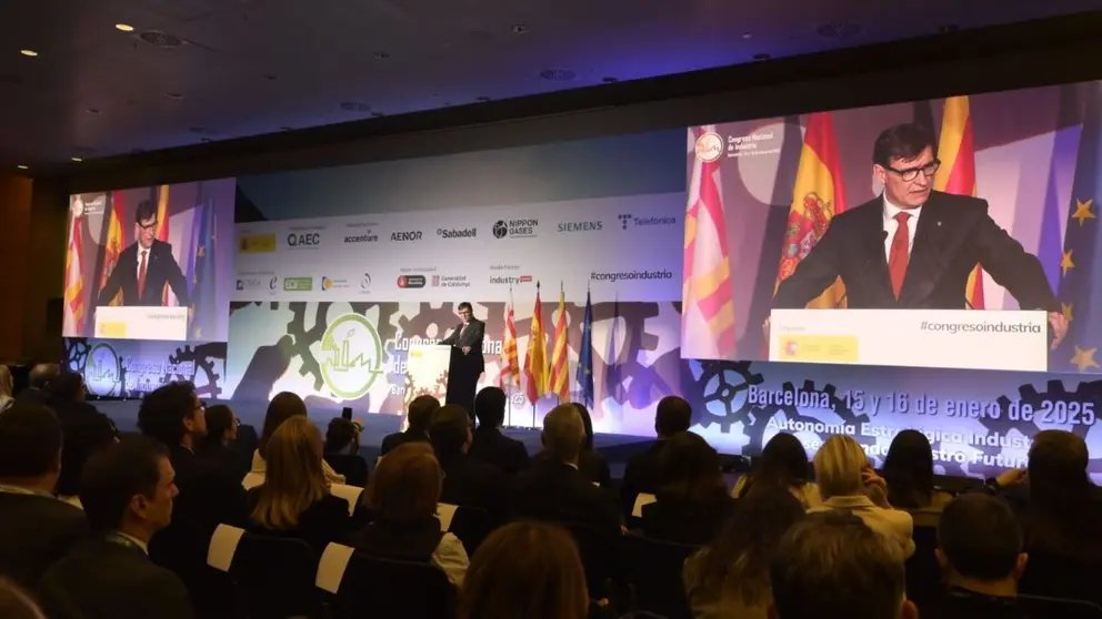 Salvador Illa en el VII Congreso Nacional de Industria