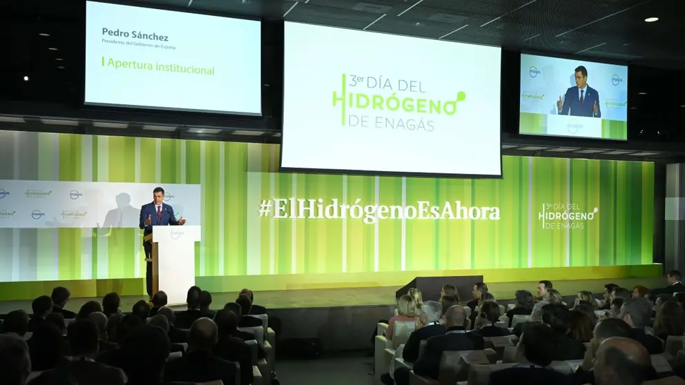 Pedro S&aacute;nchez en el D&iacute;a del Hidr&oacute;geno de Enag&aacute;s