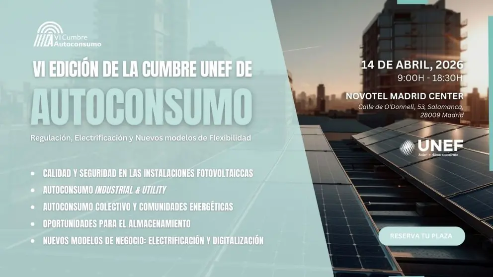 VI Cumbre de autoconsumo de UNEF